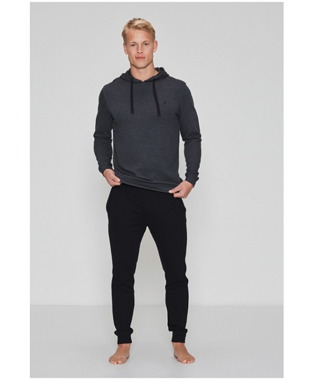 JBS OF DENMARK HOODIE BAMBOO, GREY MELANGE