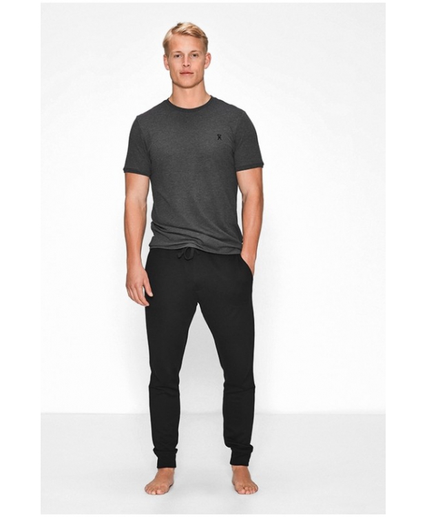 JBS OF DENMARK T-SHIRT PIQUE BAMBUS Mørk grå melange