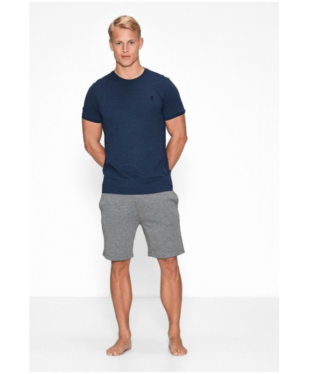 JBS OF DENMARK T-SHIRT PIQUE BAMBUS BLÅ