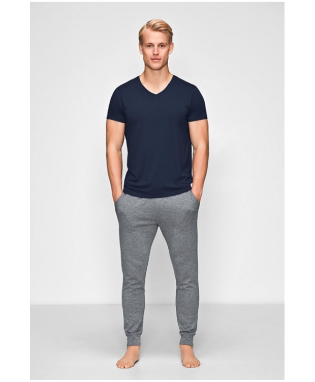 JBS OF DENMARK T-SHIRT V-NECK, SORT BAMBUS