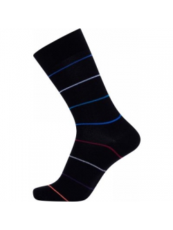 JBS bomuldsstrømpe i sort med stribet design til herre