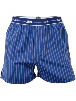 JBS boksershorts med klassiske striber i blå til herre