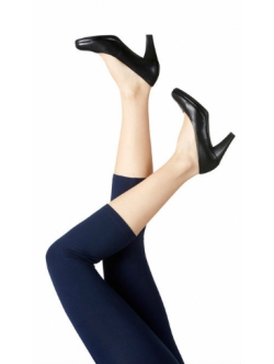 Festival bambus leggins capri 3/4 i navy til kvinder