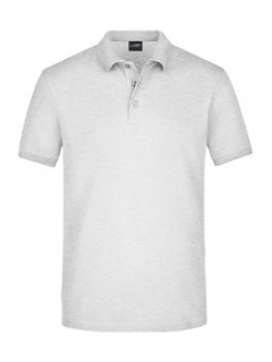 James & Nicholson piqué polo i lysegrå til herre