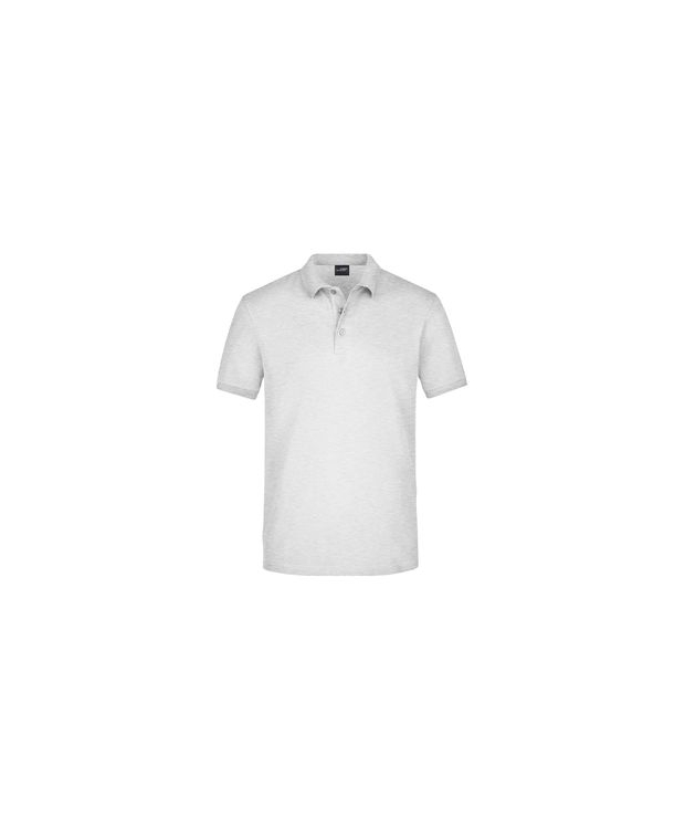 James & Nicholson piqué polo i lysegrå til herre