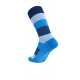 iZ Sock bambusstrømper med tykke striber i blå