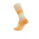 iZ Sock bambusstrømper med tykke striber i orange og gul