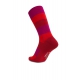 iZ Sock bambusstrømper med tykke striber i rød