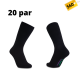iZ Sock 20par bambusstrømper i sort