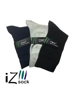 iZ Sock - 3 pak bambusstrømper i navyblå, sort og lysegrå. Unisex