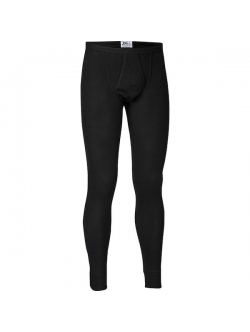 JBS lange bomulds underbukser i sort med gylp til herre