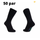 iZ Sock 50par bambusstrømper i sort