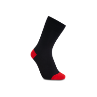 iZ Sock - bambusstrømper i rød hæl og tå. Unisex