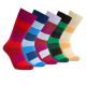 iZ Sock - 5 par bambusstrømper med brede striber. Unisex
