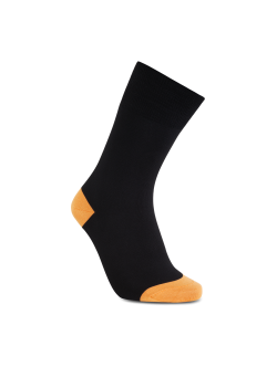 iZ Sock - bambusstrømper i orange hæl og tå. Unisex