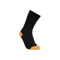 iZ Sock - bambusstrømper i orange hæl og tå. Unisex