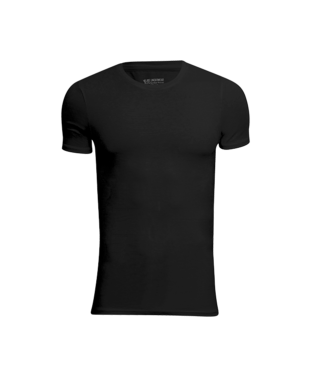 JBS 2-pak bambus t-shirt med rund hals i sort til herre