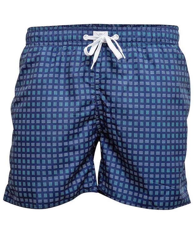 JBS badeshorts i mørkeblå med mønster til herre