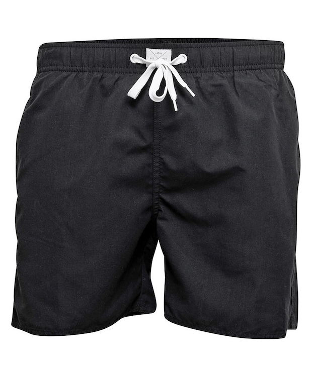 JBS klassiske badeshorts i sort til herre