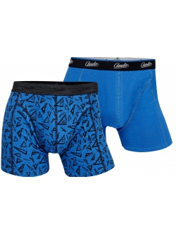 Lækre Claudio Cotton Stretch Tights 2-pak blå med mønster