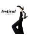 Festival Bambus legging 100% naturprodukt, Sorte.