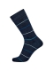JBS bomuldsstrømpe i navy med lyse blå striber til herre