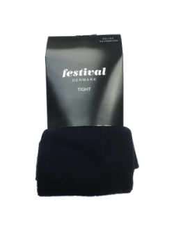 Strømpebukser bomuld, sorte. Model Stine fra Festival.