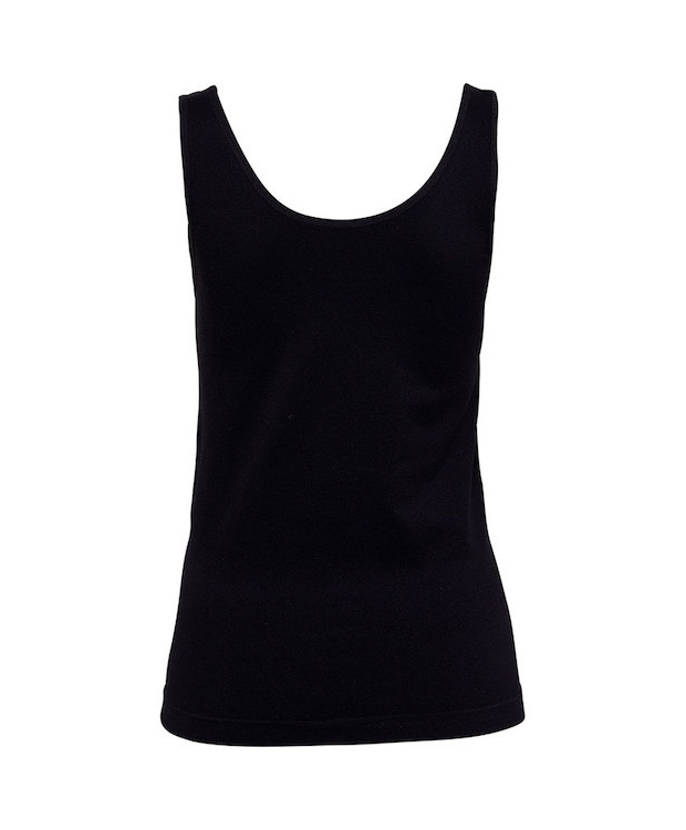 Top fra Decoy med brede stropper. Sort