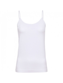 Top fra Decoy med tynde stropper. Hvid.