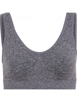 BH TOP MED BREDE STROPPER - Gråmeleret, Decoy