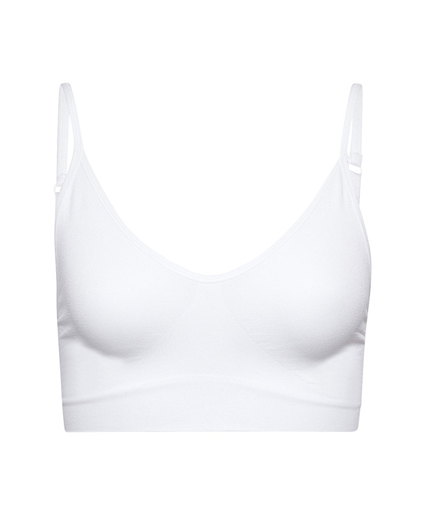 BH TOP MED TYNDE STROPPER - Hvid, Decoy