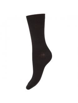 Merinould strømpe til kvinder fra Decoy, sort