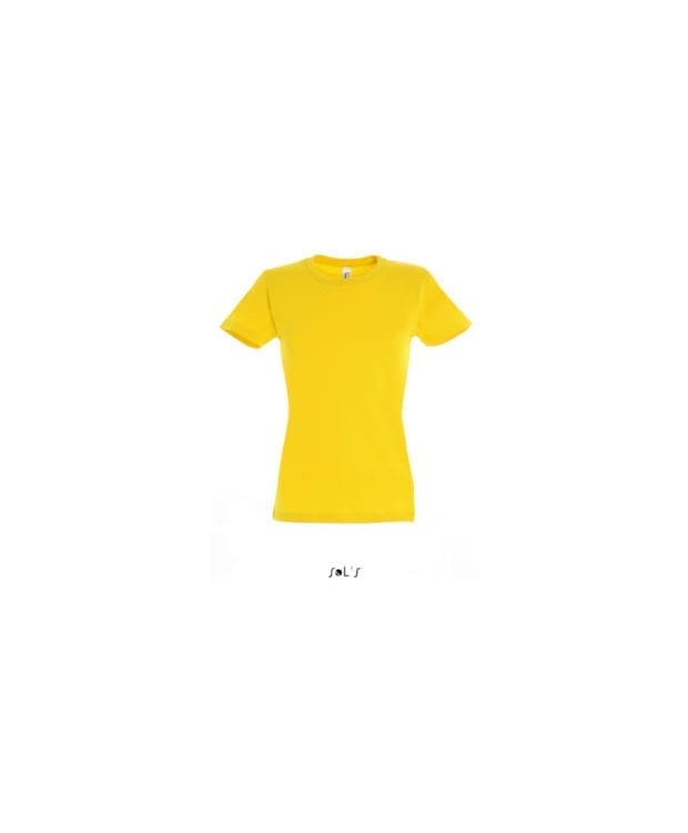Lækker gul T-Shirt til kvinder – SOLs med rund hals