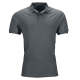 Flot mørkegrå poloshirt. – Mens poloshirt, Piqué. Elastic