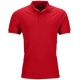 Mens poloshirt, Piqué. Elastic. Flot rød