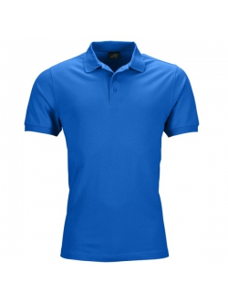 Mens Polo Piqué, Elastic – Lækker blå