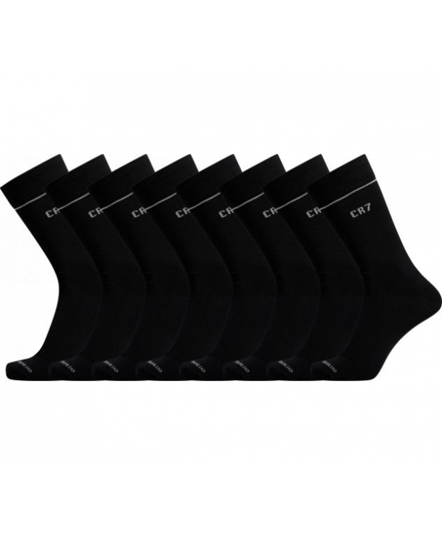 Gaveæske. 7 par lækre bambus strømper fra CR7. Sorte