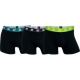 CR7 Trunk 3-pak Sort med Farvede Elastisk-Christiano Ronaldo Underwear