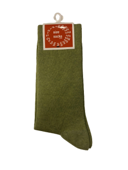 Size socks bomuldstrømper i grøn til unisex