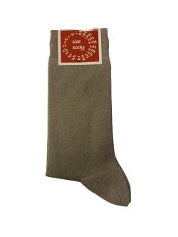 Size socks bomuldstrømper i lysebrune til unisex