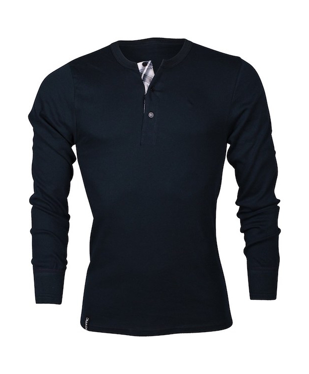 Dovre 663 bomulds trøje i mørkeblå til herre