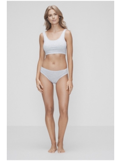 BH TOP M/BRED STROP - BAMBUS GRÅ