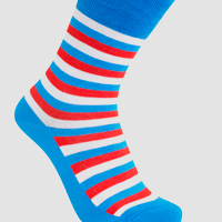 Stribede bambus strømper